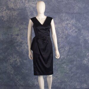 Maggy London Dark Navy Blue Cocktail Dress Sz 4